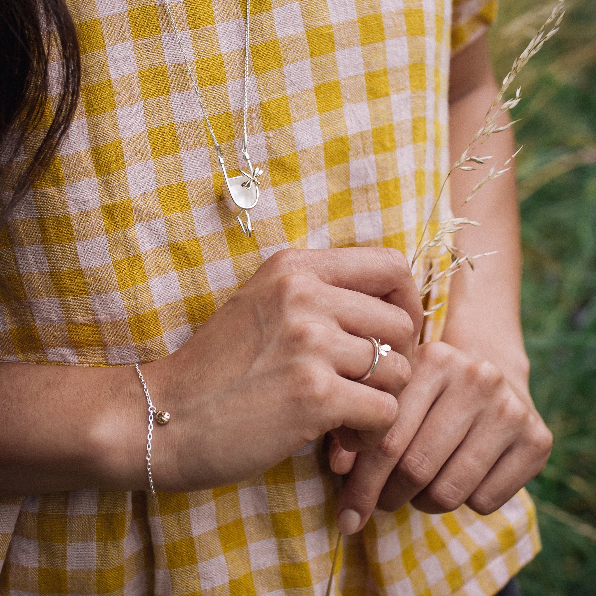 Ellen Lou Gardening Jewellery Wheelbarrow Necklace