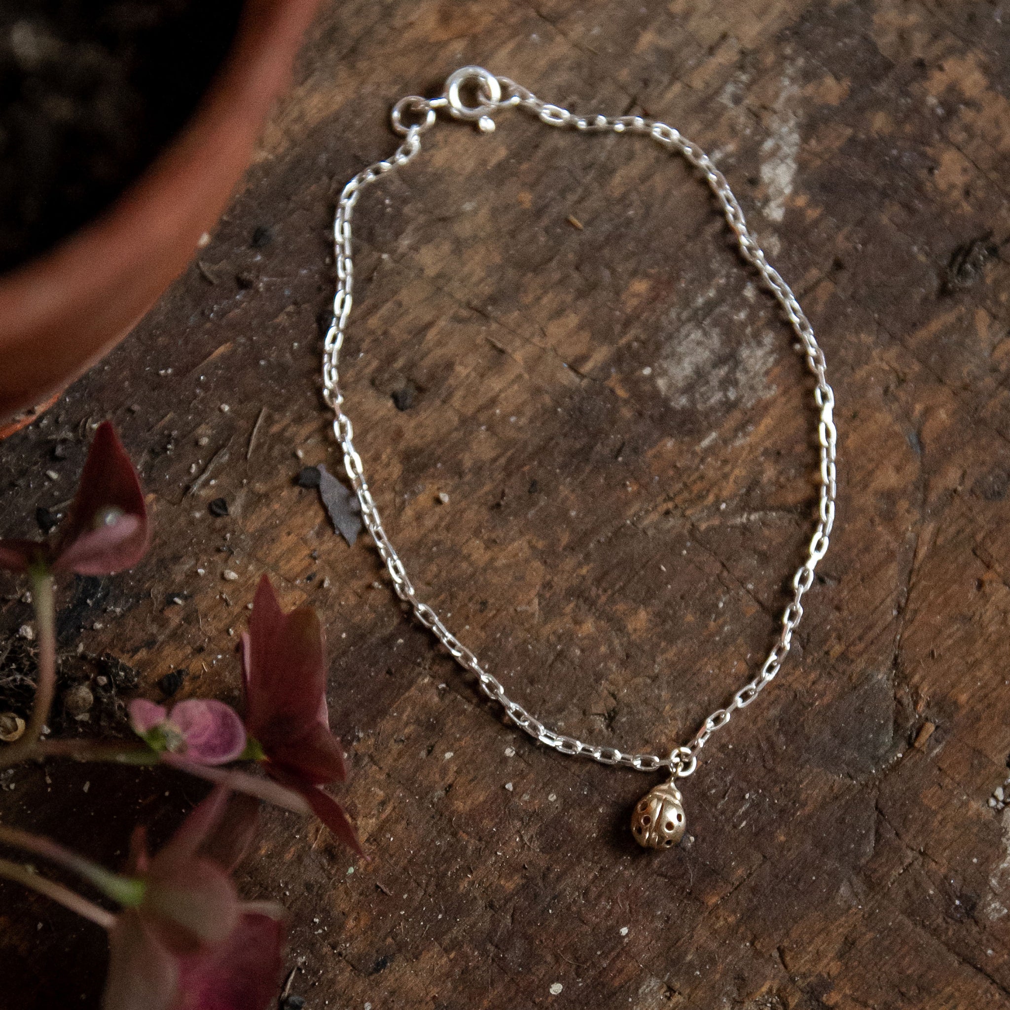 Ellen Lou Gardening Jewellery Ladybird Bracelet